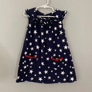 carters burgundy dress Baby Girl DayDream Fleece Bow Glitter Dress Set - Red